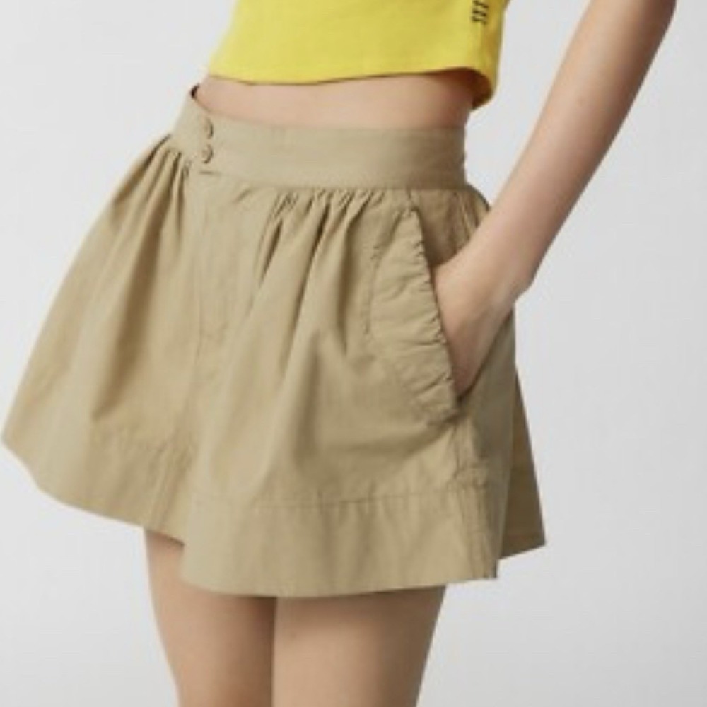 NWT Urban Outfitters BDG Belle Double-Button Mini Micro Skirt Pockets Medium New